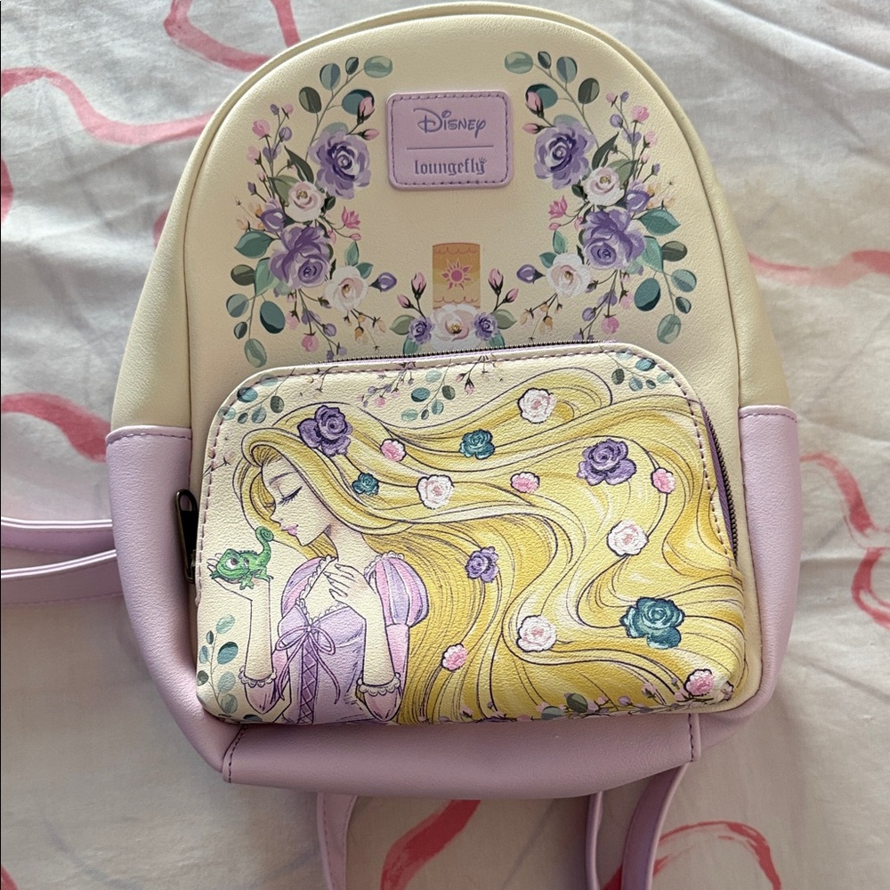 Rapunzel Disney Loungefly- Cream and Purple